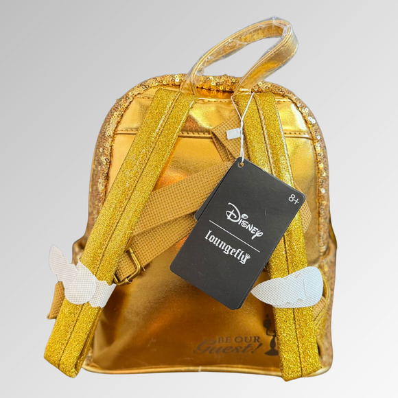 Loungefly Disney Beauty and The Beast Lumiere Sequin Mini Backpack AUTHENTIC NWT main image 5